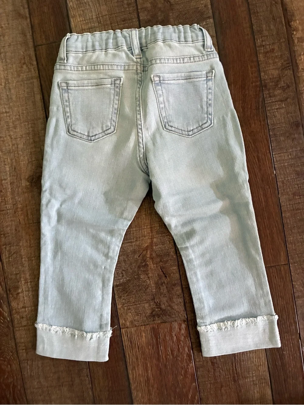 The Children’s Place sz 4T Light Wash Stretch Jeans - Casual Rolled Cuff nwt
